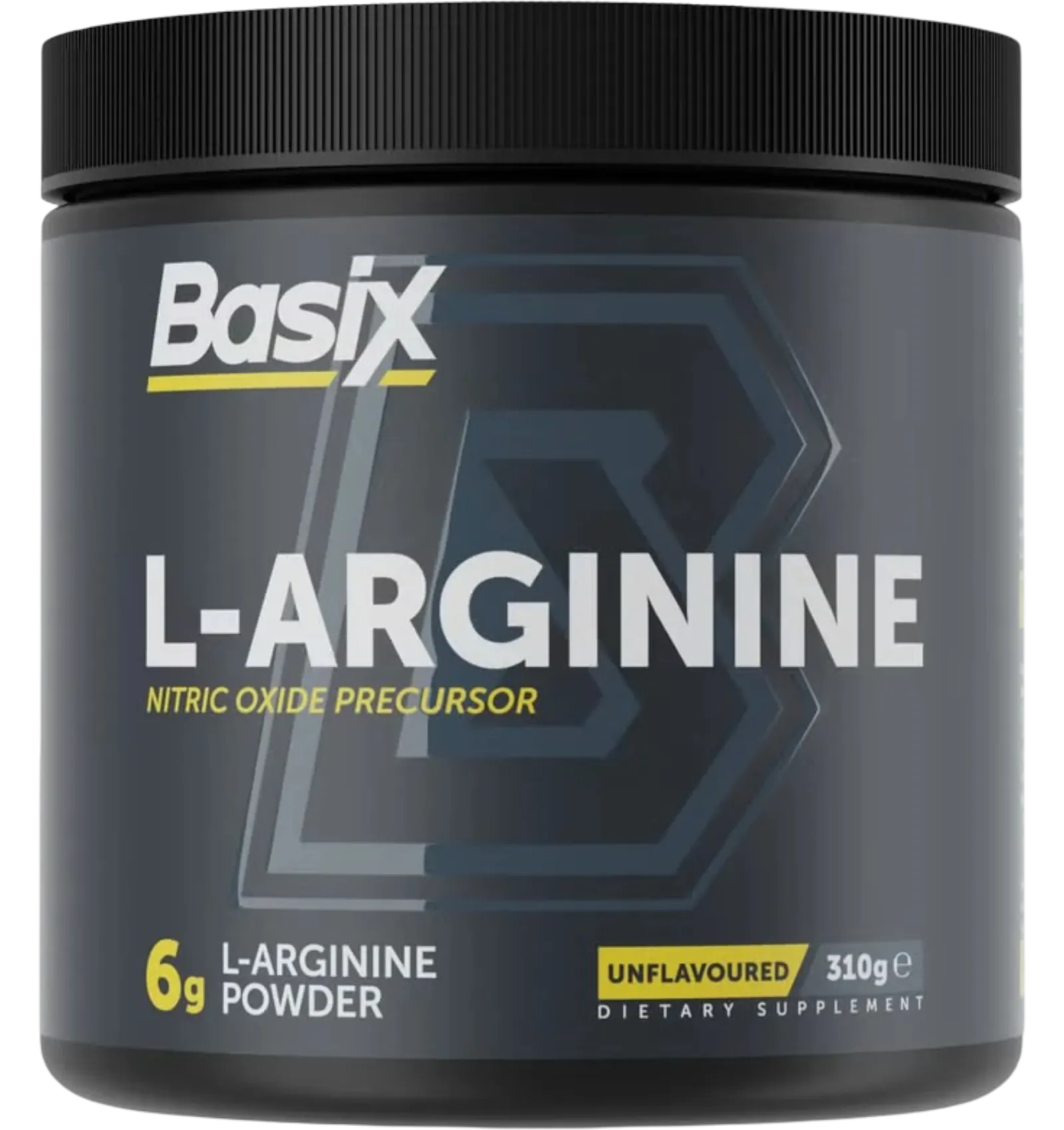 Basix L-Arginine powder unflavoured nitric oxide precursor 310g tub