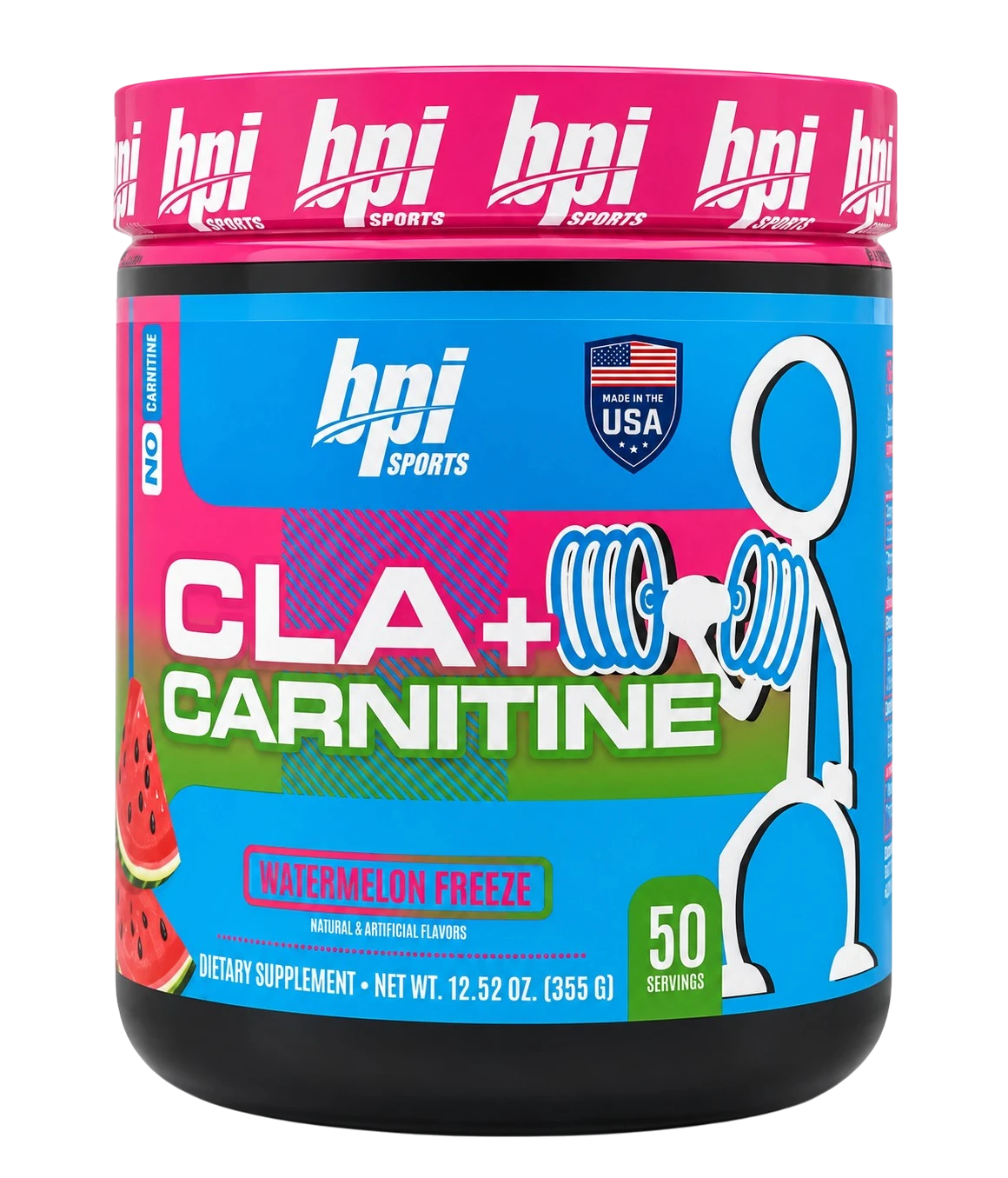 BPI Sports CLA+ Carnitine Watermelon Freeze Powder 355g