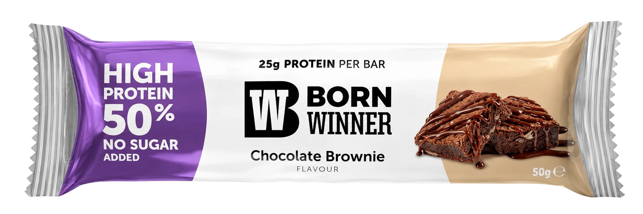 Born Winner Slim Protein Bar Chocolate Brownie Flavor 50g