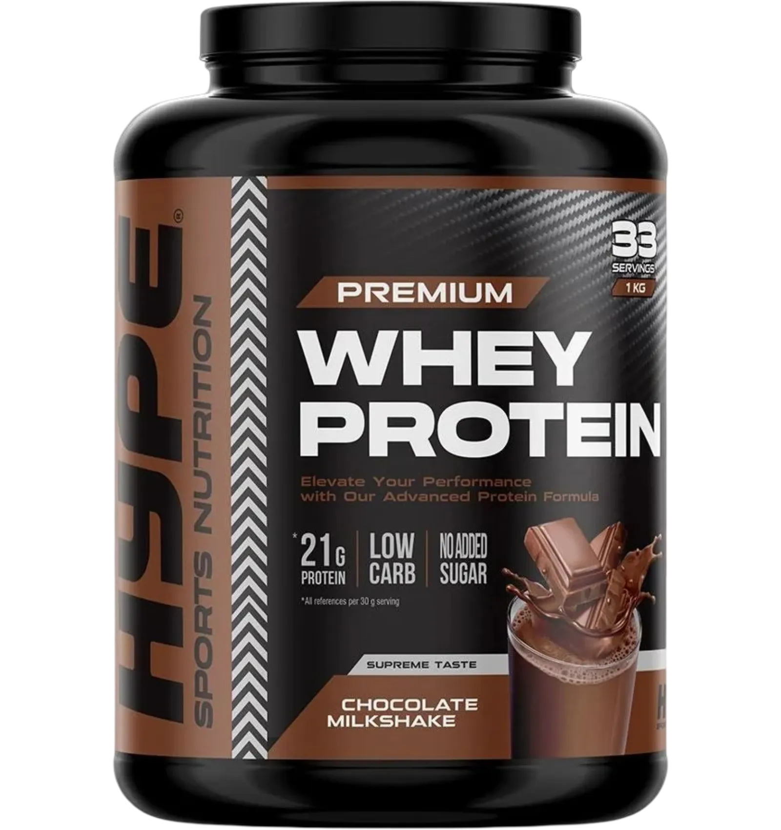 Hype Premium Whey Protein Powder Chocolate Milkshake 1 kg