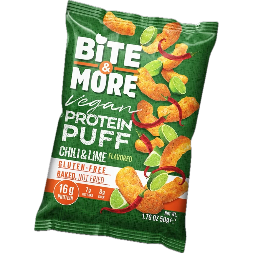 Right Bite Vegan Protein Puff Chili And Lime Flavor 50g