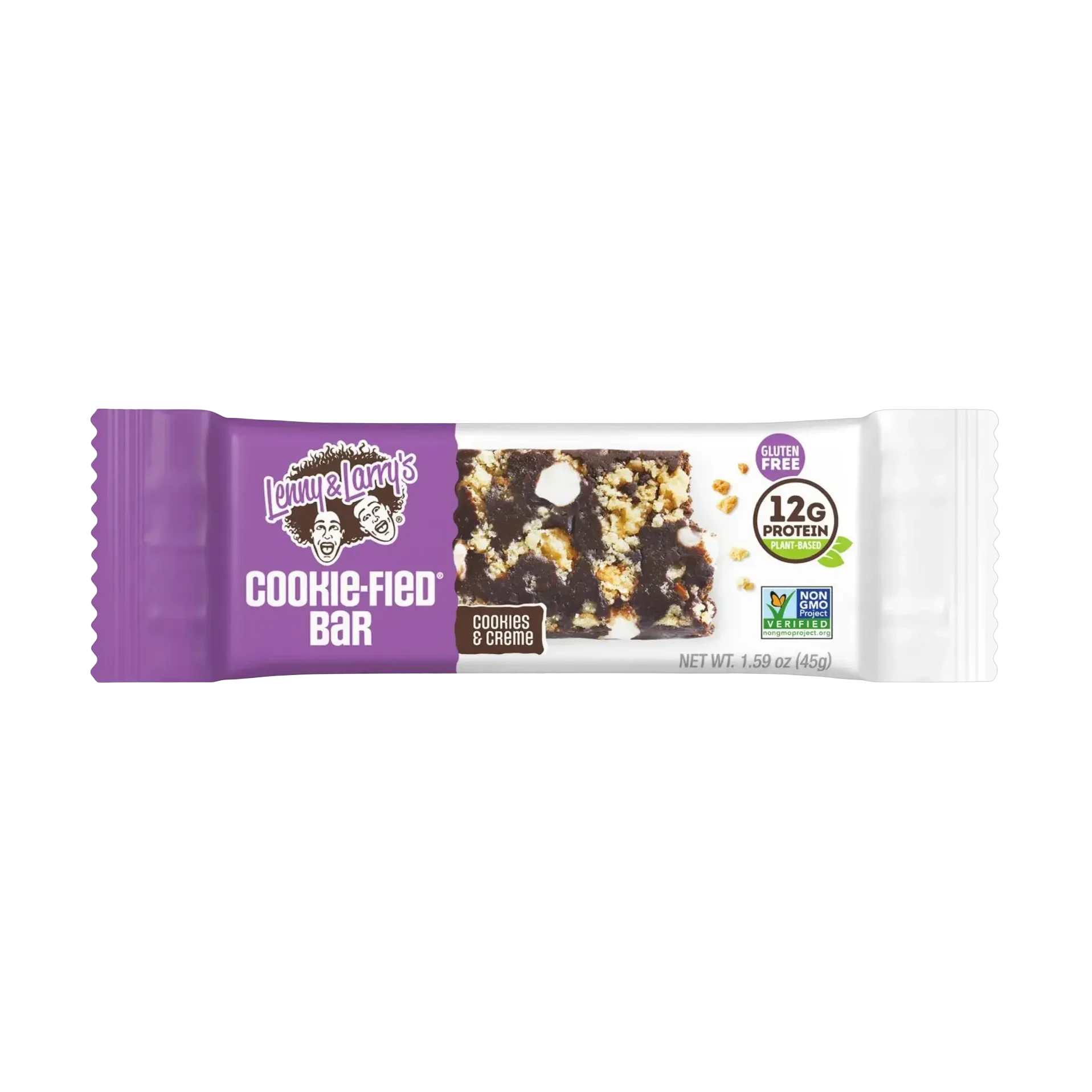 Lenny & Larry's Cookies and Cream Protein Bar 45g Plant Based