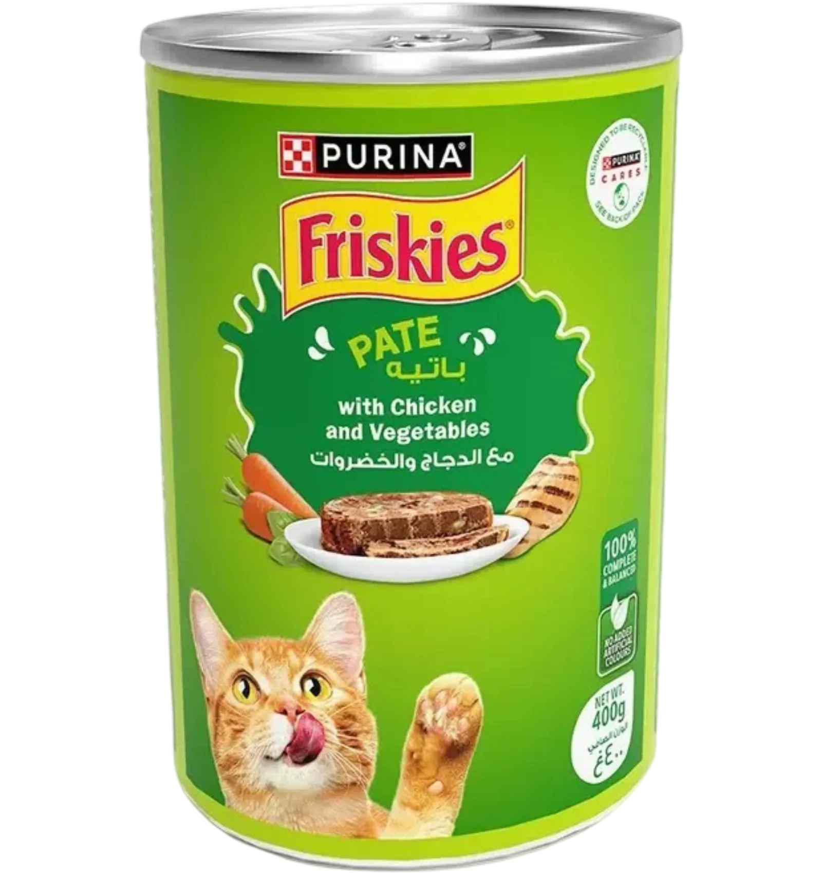 Friskies Pate Wet Cat Food With Chicken And Vegetables 400g