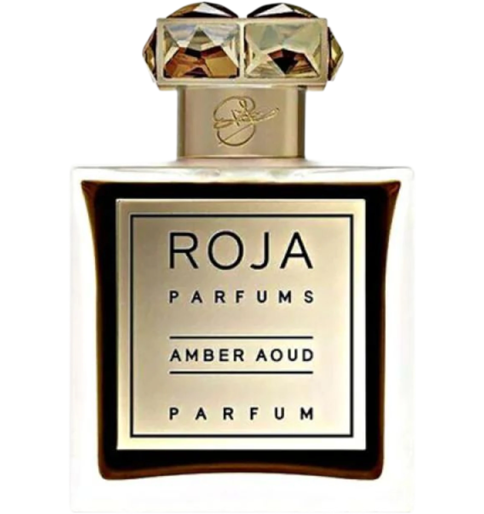 عطر روجا أمبر عود بارفيوم 100 مل بزجاجة عنبرية فاخرة