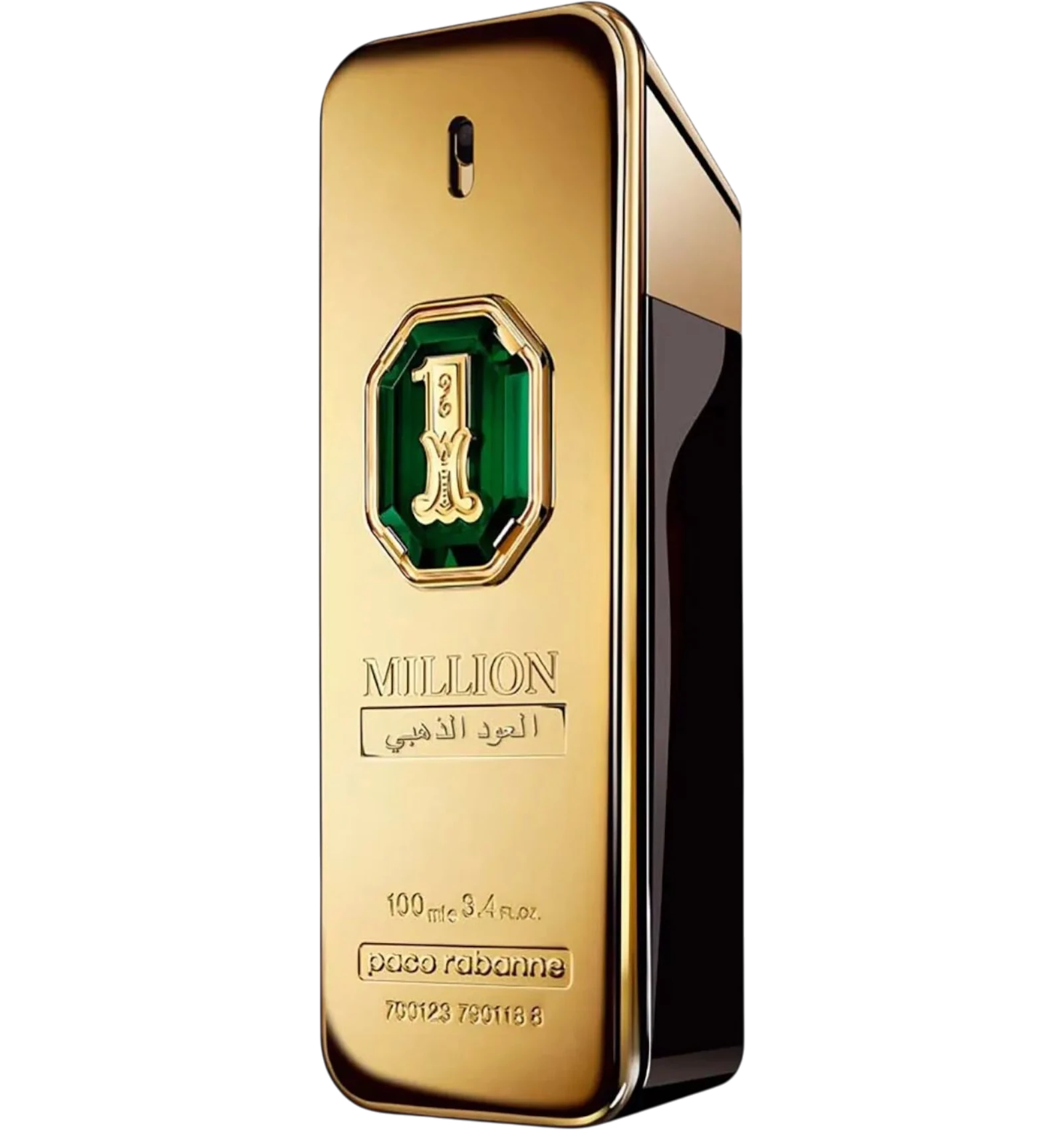 Paco Rabanne 1 Million Golden Oud parfum intense 100ml in a bold gold bar design