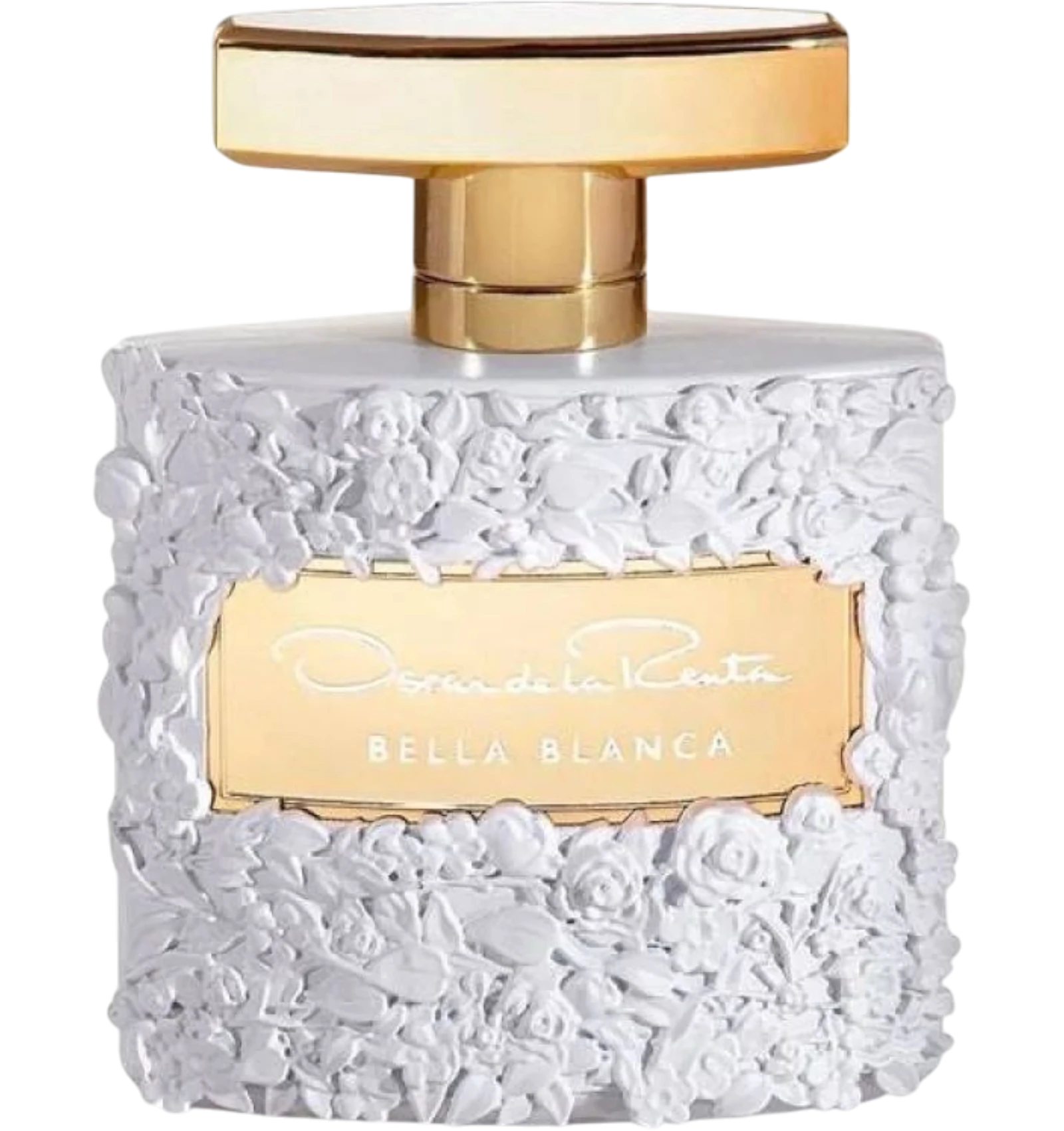 عطر أوسكار دي لارنتا بيلا بلانكا نسائي او دي بارفيوم 100 مل بتصميم وردي منحوت