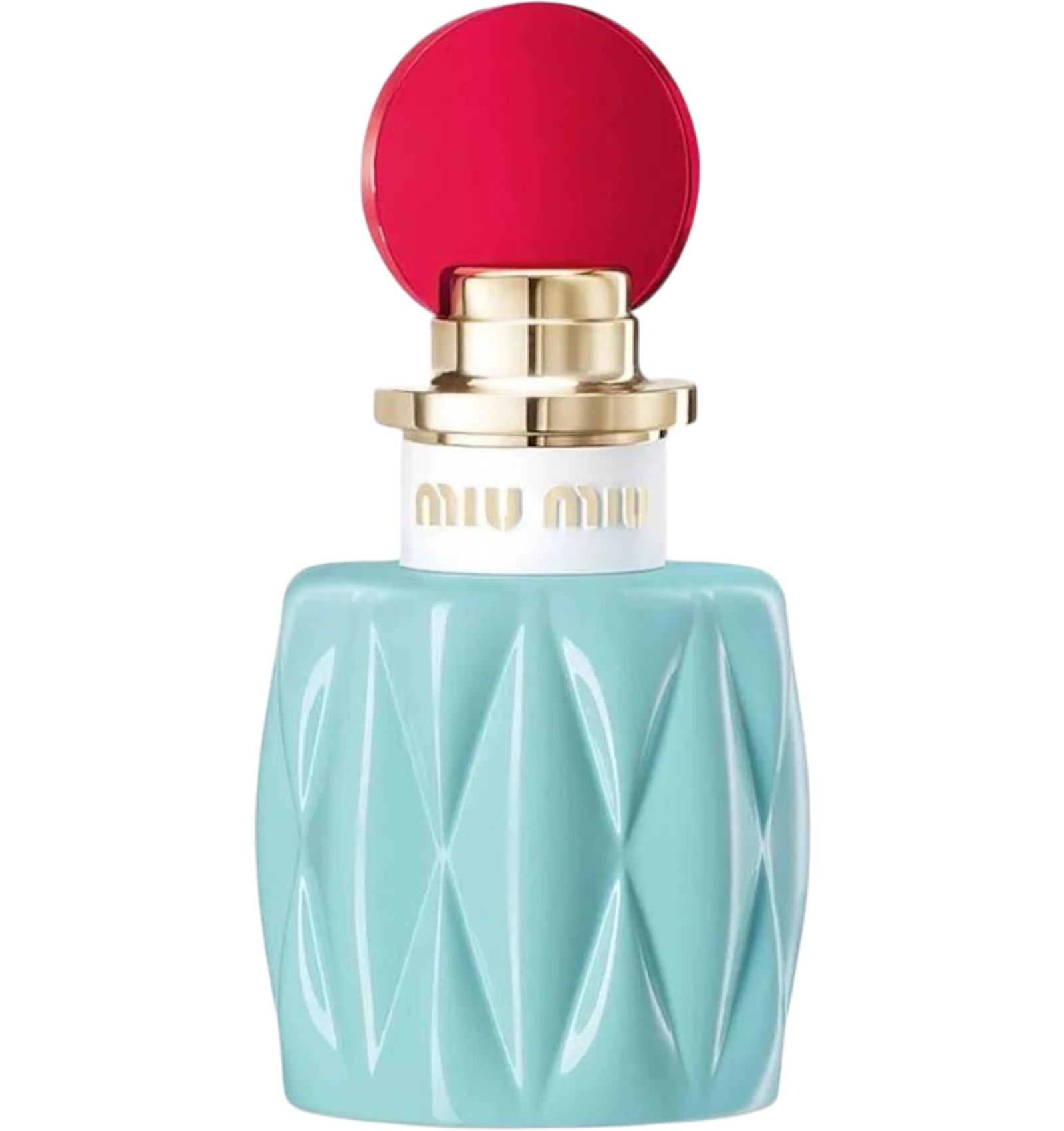 Miu Miu Eau de Parfum for women 100ml in a teal bottle