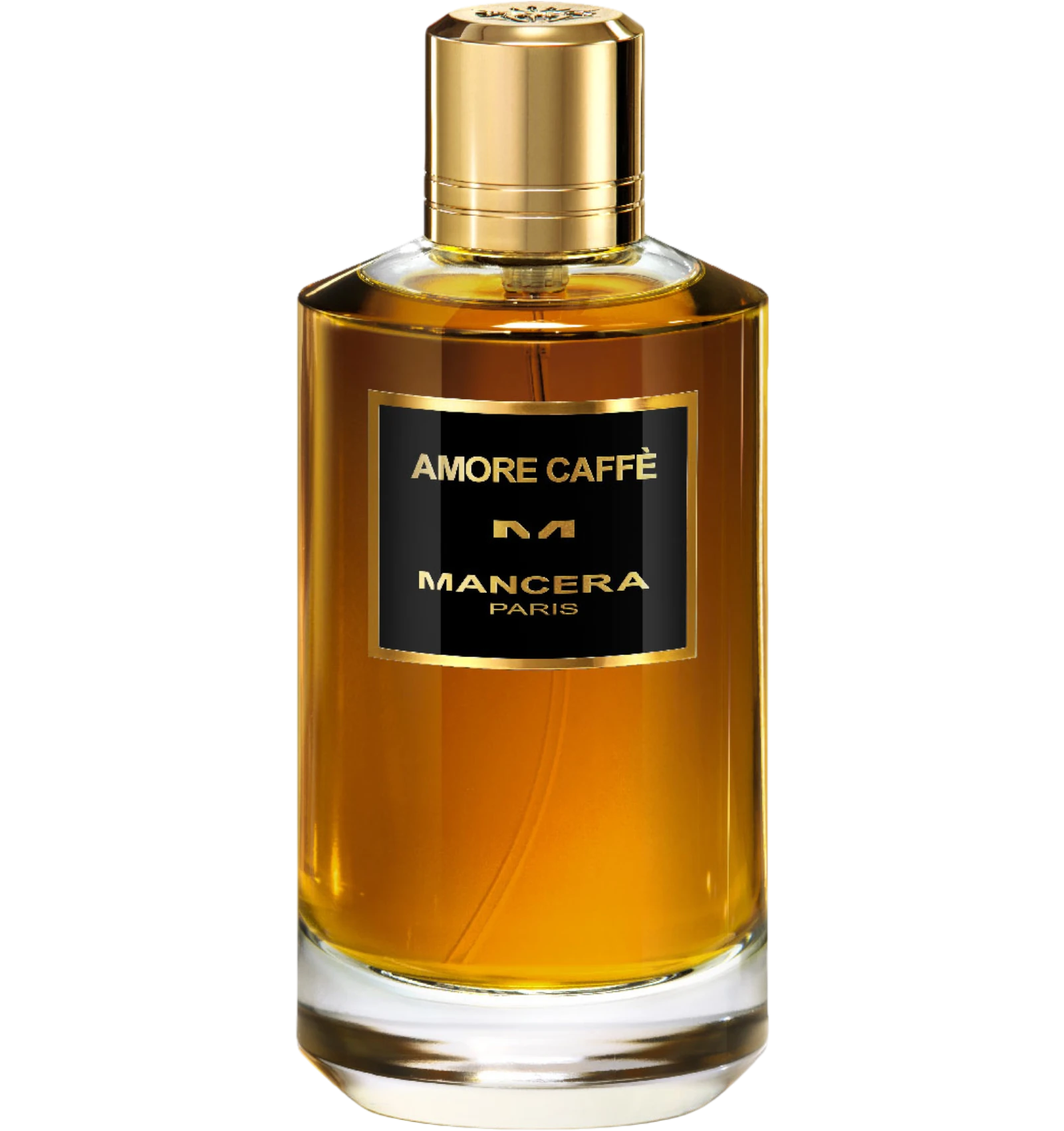 Mancera Paris Amore Caffe Eau de Parfum 120ml in an amber gold capped bottle