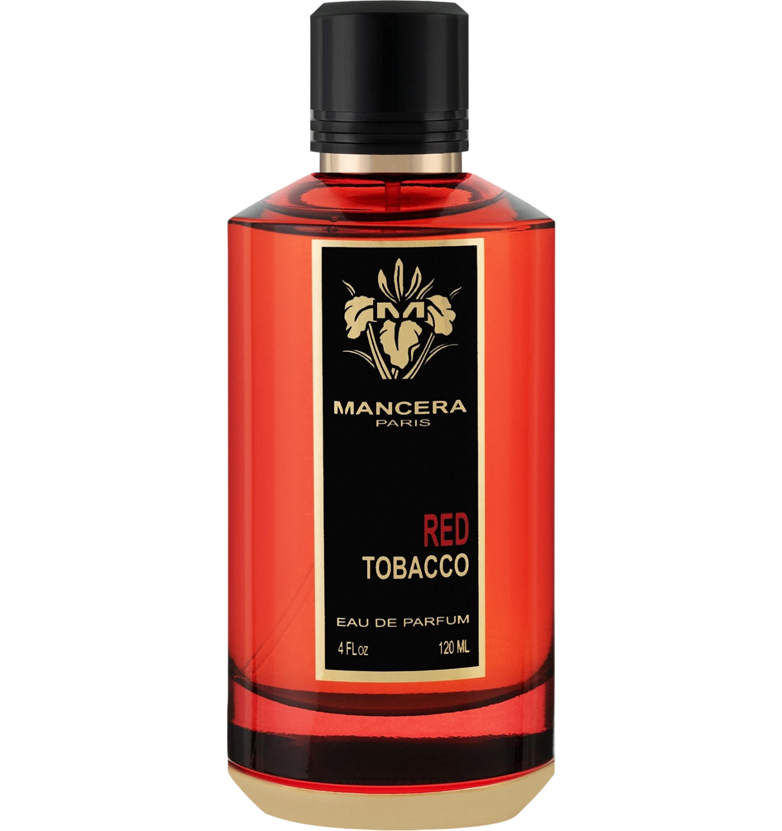 Mancera Red Tobacco Eau de Parfum 120ml in a deep red bottle