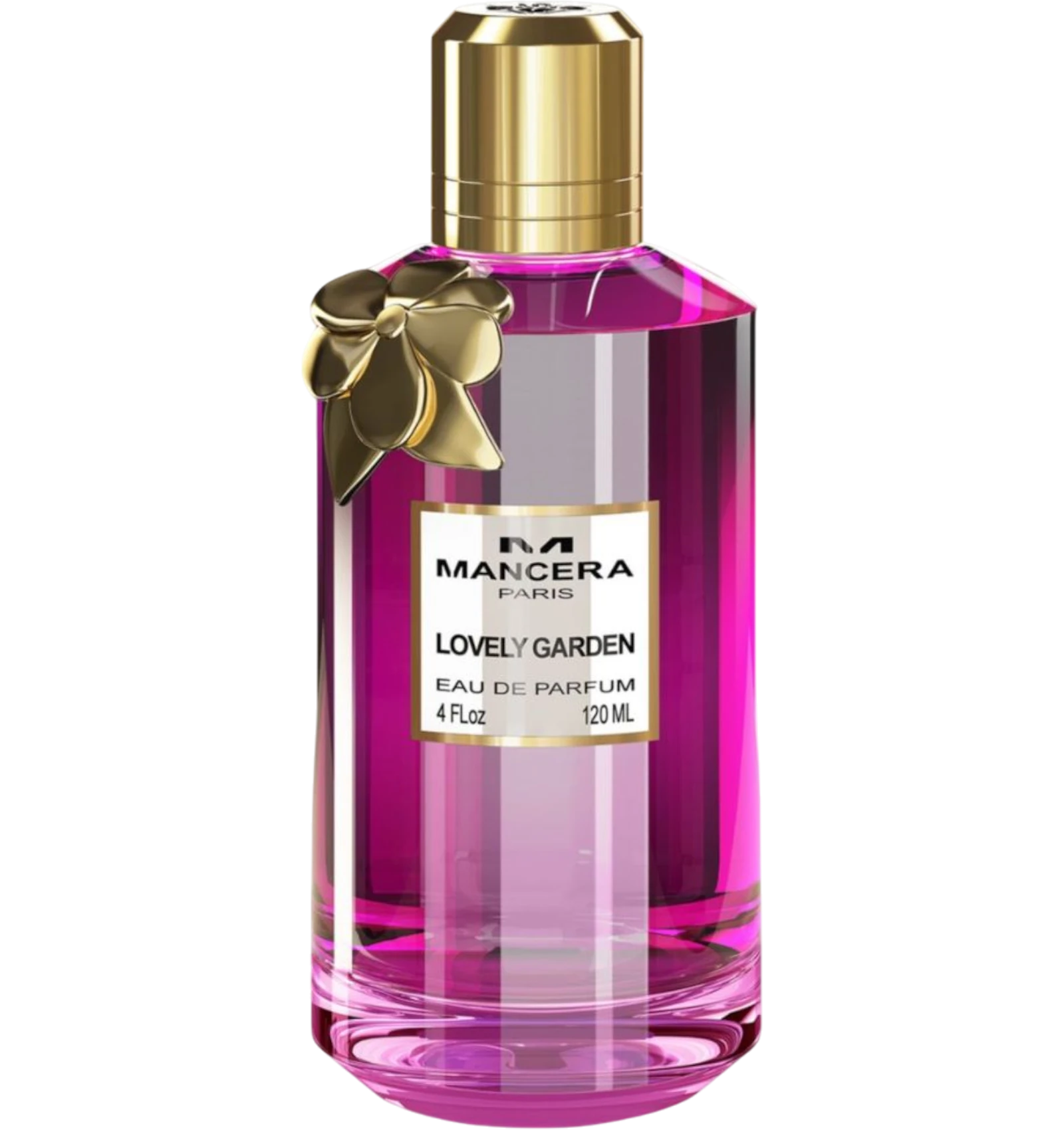 Mancera Lovely Garden eau de parfum for women 120ml in a vivid pink bottle