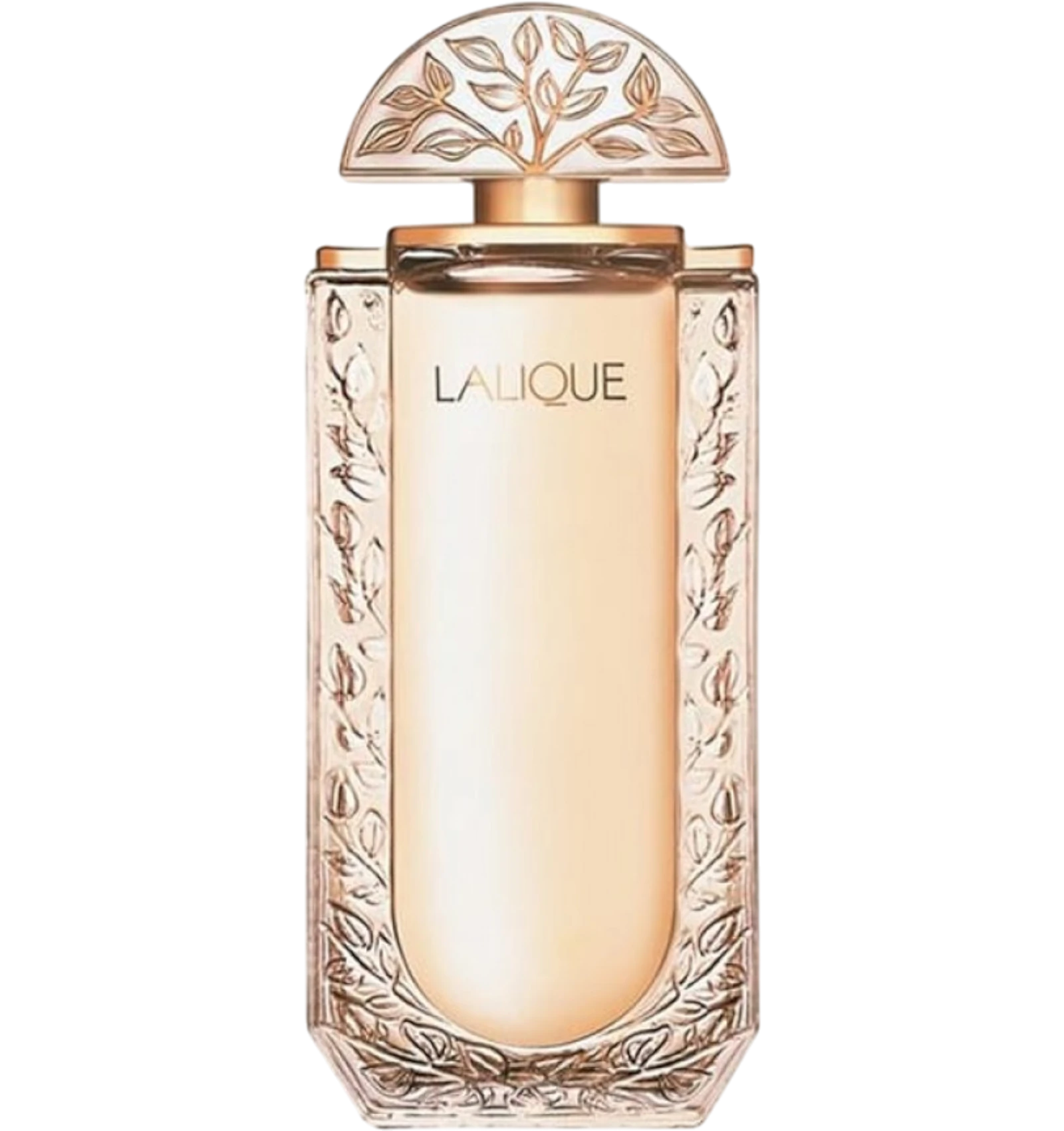 عطر لاليك نسائي او دي بارفيوم 100 مل بزجاجة كريستالية منقوشة بأوراق