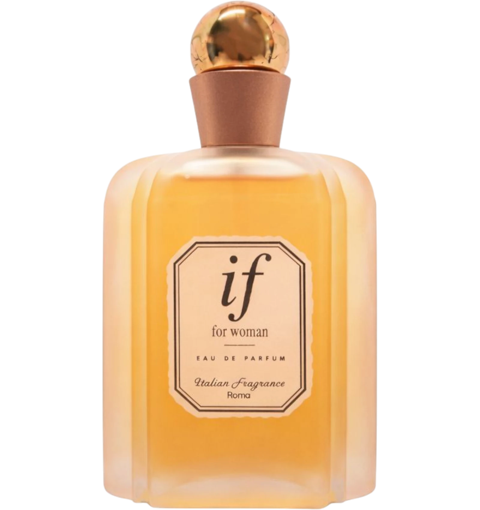 Italian Fragrance IF eau de parfum for women in amber glass 100ml