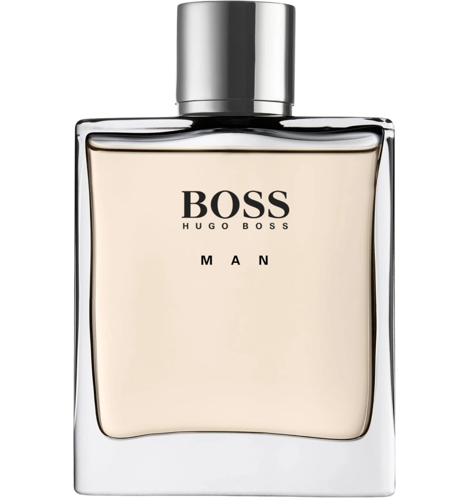 Hugo Boss Man 100ml men's eau de toilette in a sleek silver bottle