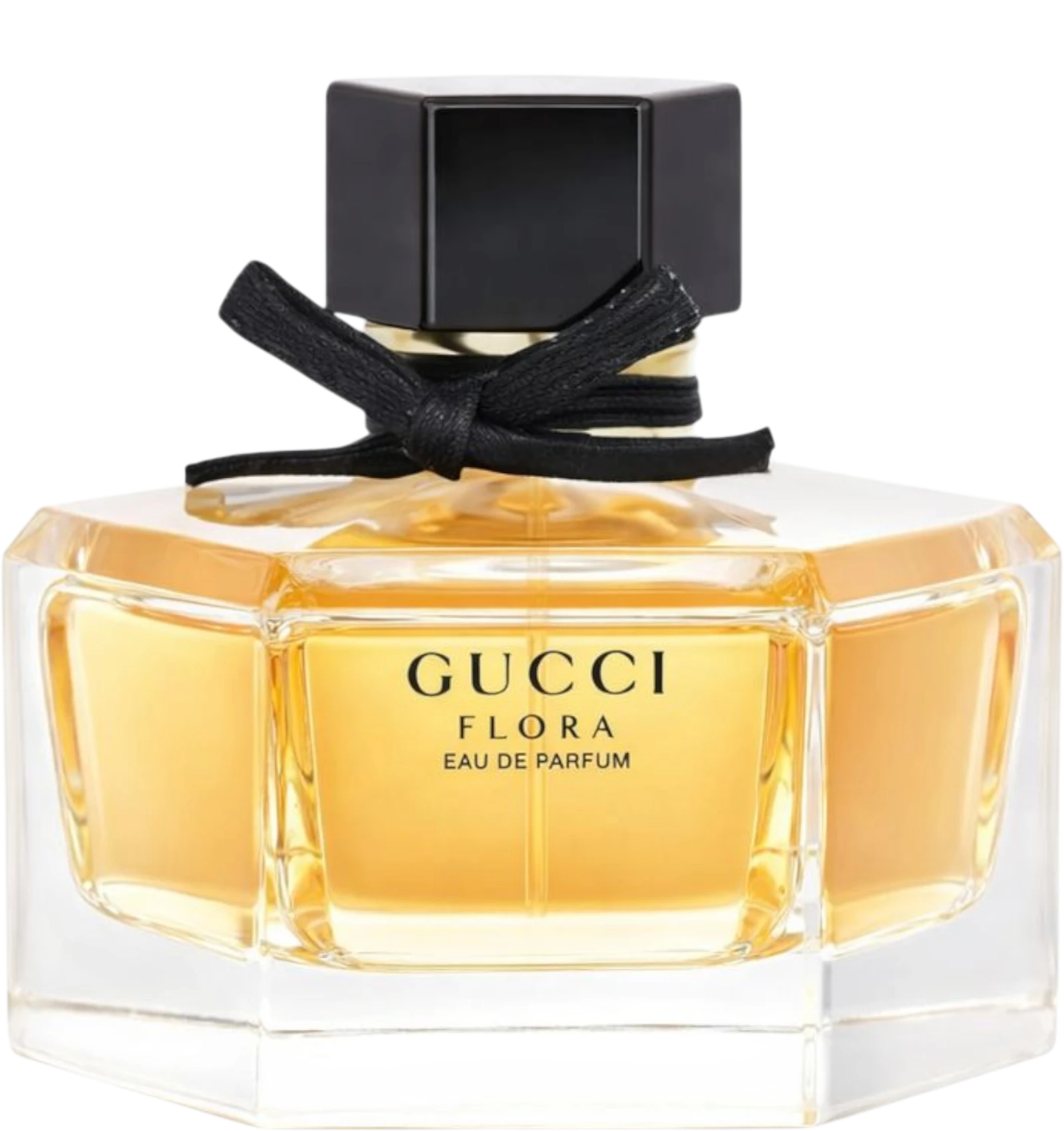 Gucci Flora eau de parfum for women 75ml hexagonal bottle with a black bow