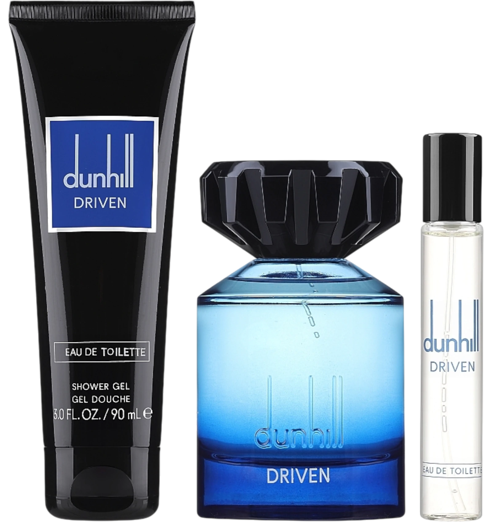 مجموعة دنهل دريفن او دي تواليت ثلاث قطع تشمل عطر وجل استحمام