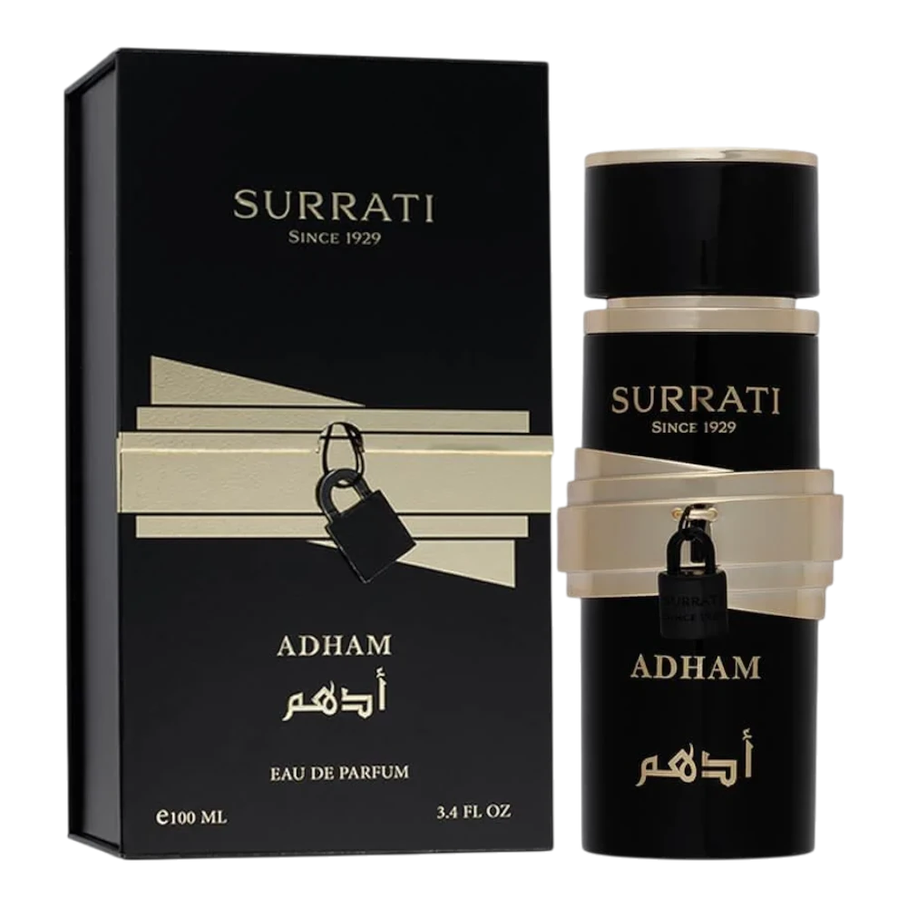 عطر السرتي أدهم رجالي او دي بارفيوم 100 مل أسود وذهبي