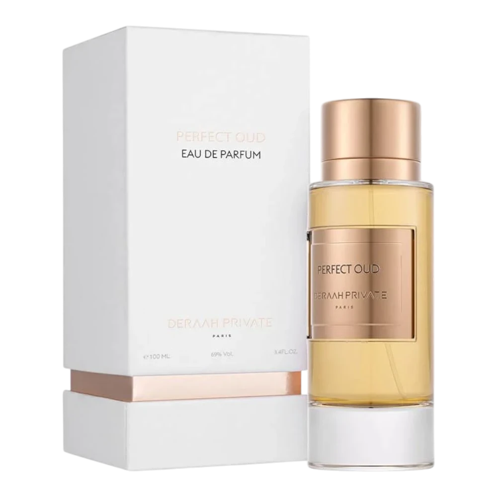 عطر درعه بيرفكت عود او دي بارفيوم 100 مل بزجاجة كهرمانية وغطاء ذهبي