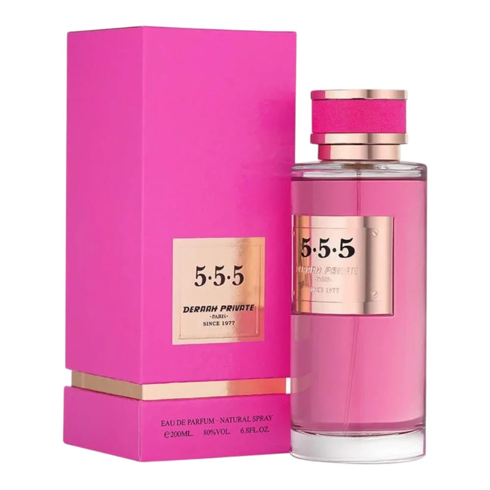 عطر درعه برايفت 555 او دي بارفيوم نسائي 200 مل بزجاجة وردية فاخرة