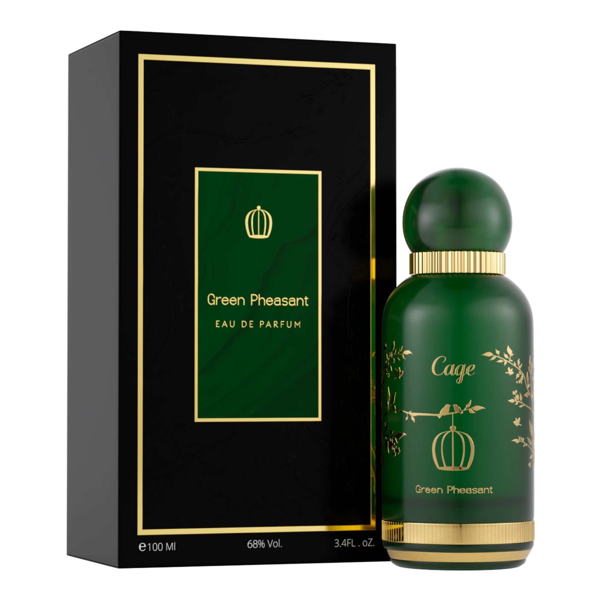 عطر درعه جرين فيسانت للجنسين او دي بارفيوم 100 مل بعبوة خضراء لامعة