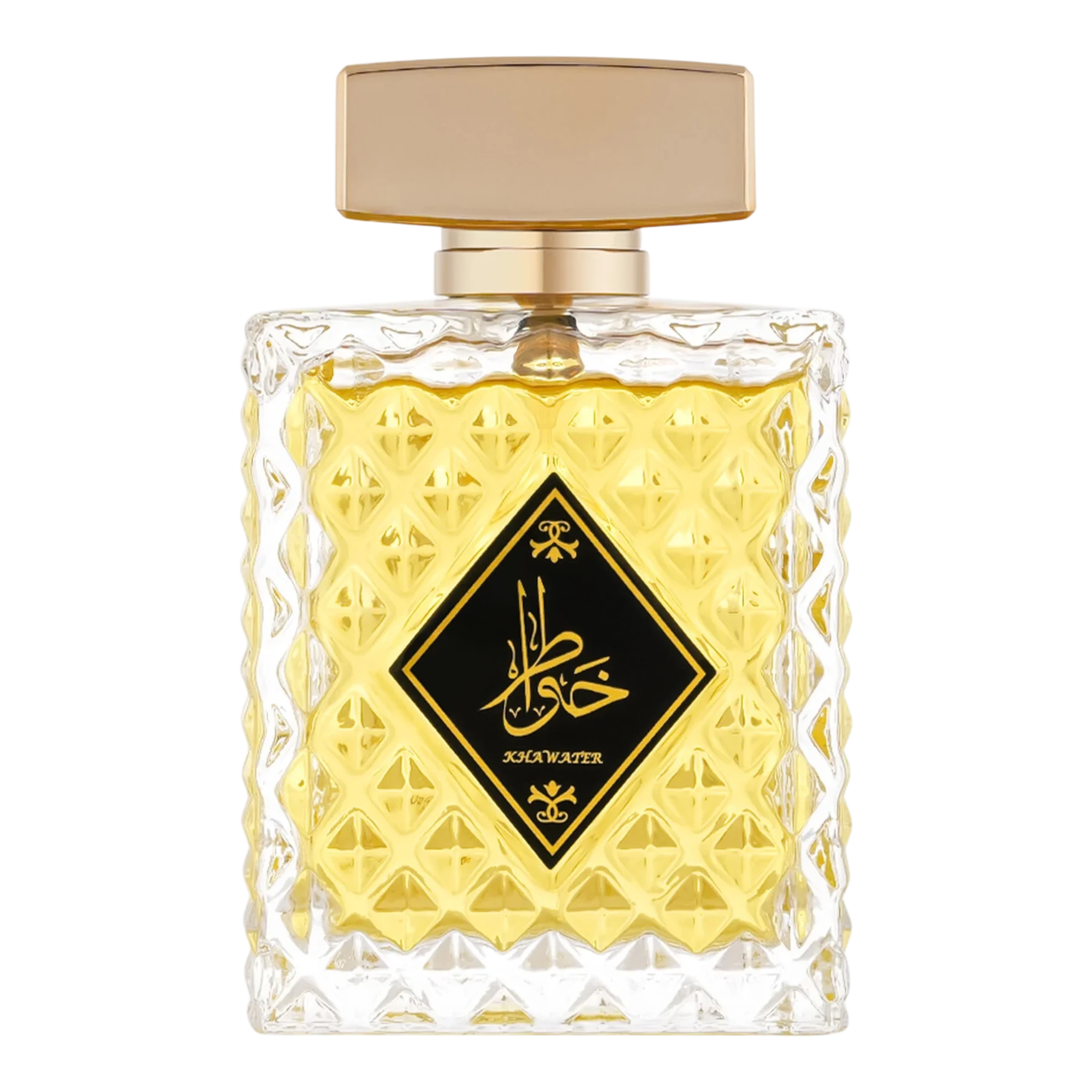 عطر درعة للعود خواطر او دي بارفيوم 150 مل بزجاجة كريستالية منقوشة