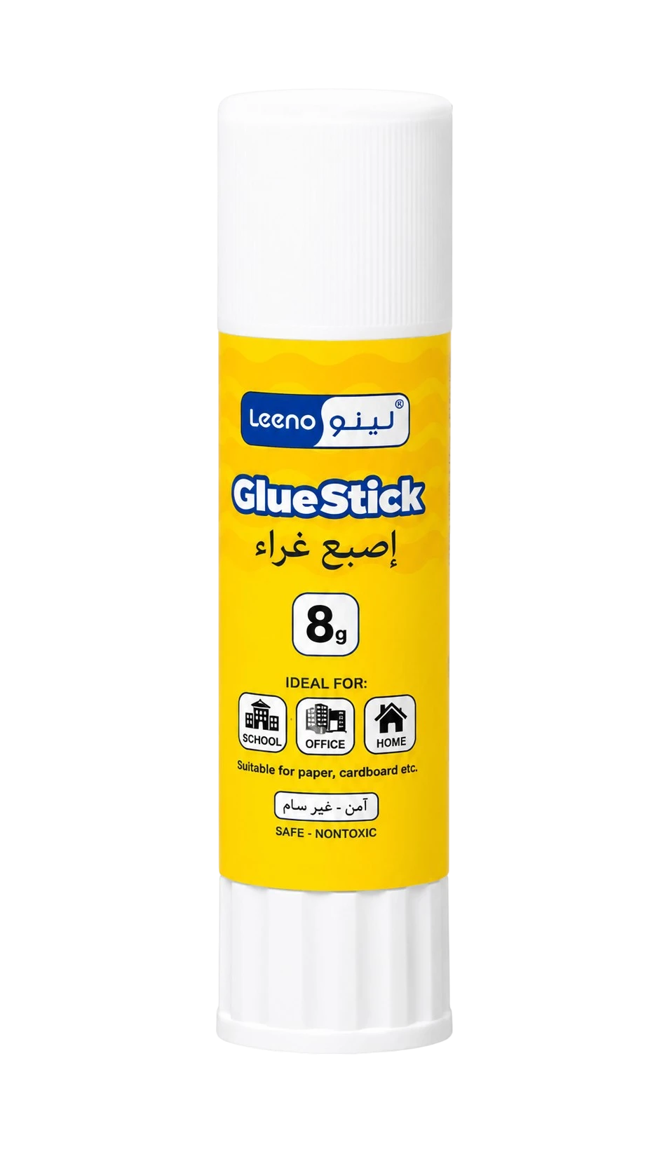 إصبع غراء لينو 8 جم آمن للاستخدام المدرسي والمكتبي