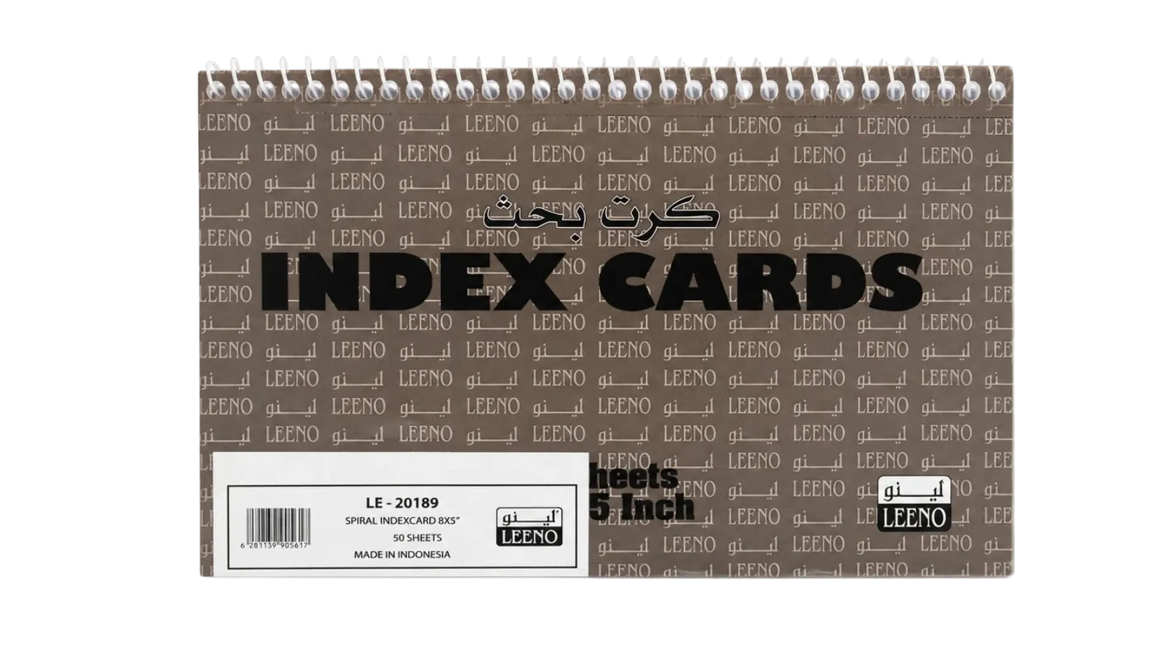 Leeno small spiral index card notebook 5x8 size set of 6