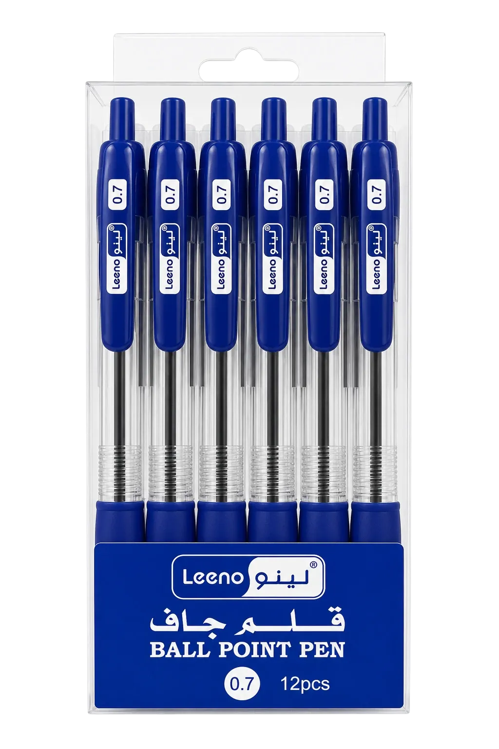 قلم لينو حبر جاف أزرق 0.7 مم عبوة 12 قلم