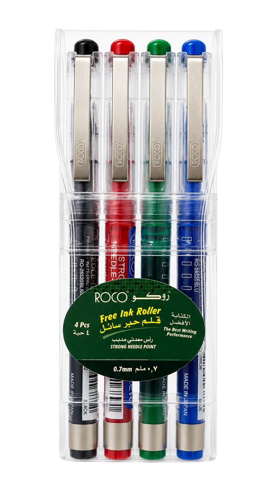 Roco liquid ink pen strong needle tip 0.7mm four colors