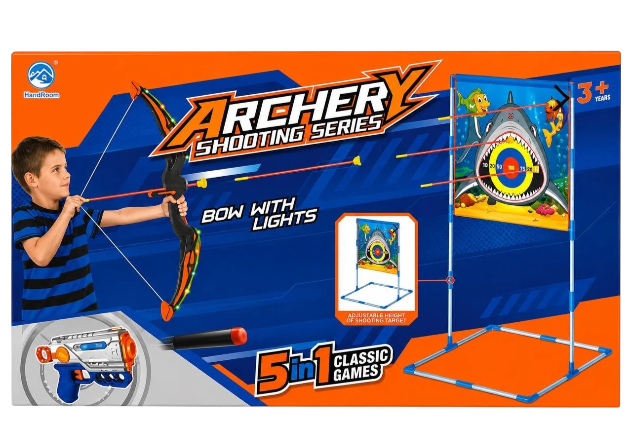 HandRoom 5 in 1 archery shooting set for ages 3 plus